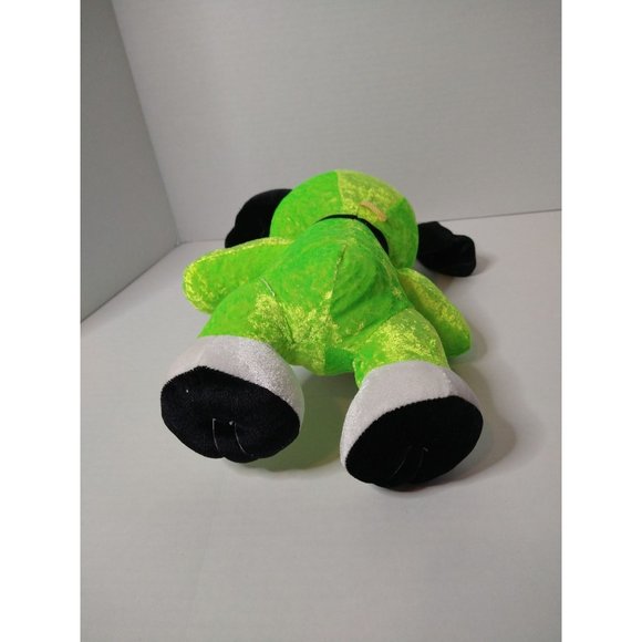 Bright Green Dog Plush Stuffed - Picture 3 of 4